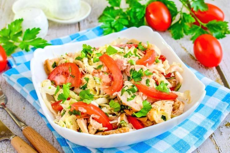 Chicken & Chinese Cabbage Salad: A Healthy, Mayo-Free Delight Chicken & Chinese Cabbage Salad: A Healthy, Mayo-Free Delight