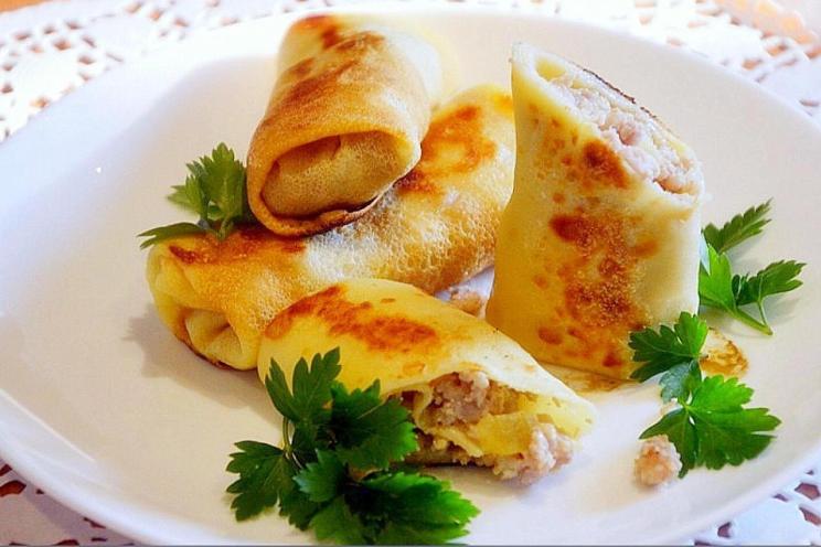 Meat-Filled Pancakes Delight Meat-Filled Pancakes Delight