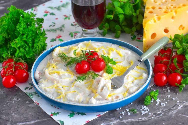 Creamy Squid Skillet
