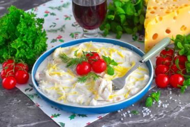 Creamy Squid Skillet