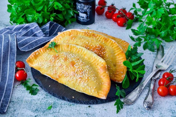 Baked Minced Meat Chebureks