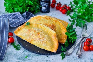 Baked Minced Meat Chebureks