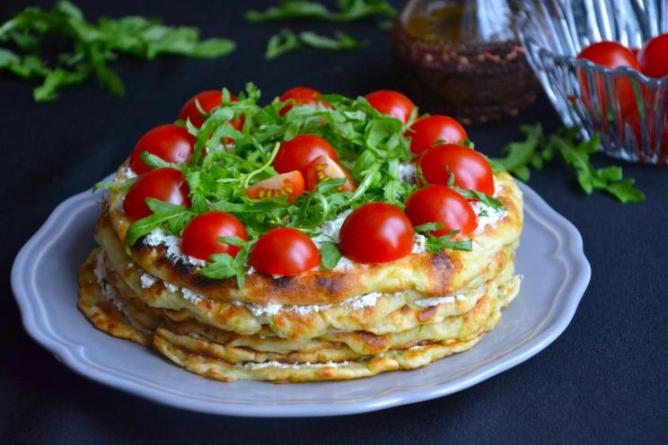 Zucchini and Cottage Cheese Snack Cake