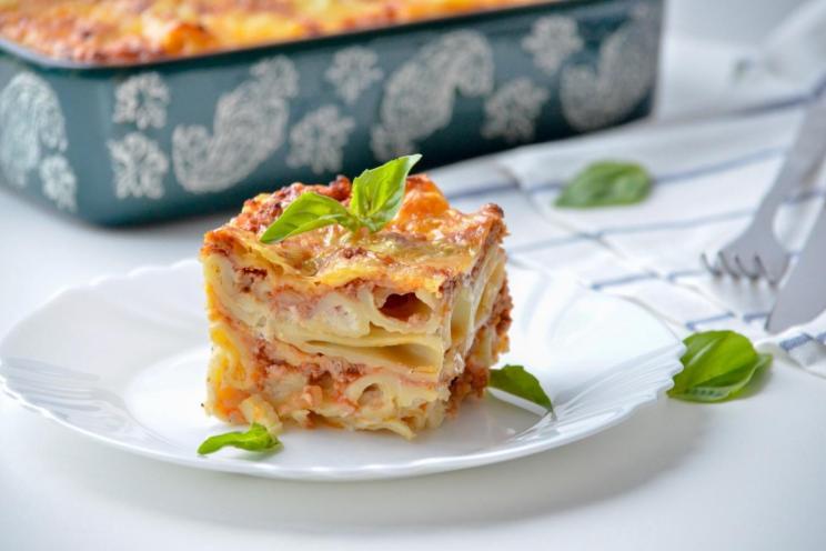 Oven-Baked Pasta Lasagna with Minced Meat