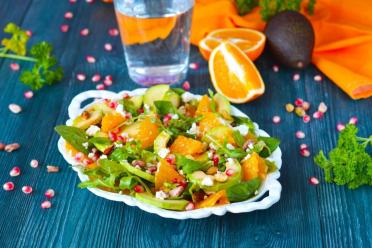 Pomegranate and Arugula Dessert Salad