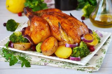 Oven-Baked Crispy Whole Chicken