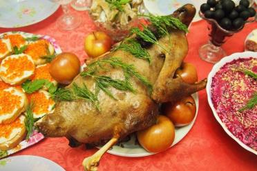 Holiday Goose with Buckwheat, Mushrooms, and Liver