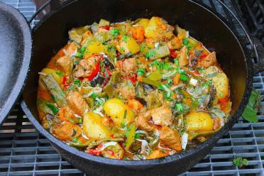 Campfire Meat and Potato Vegetable Stew