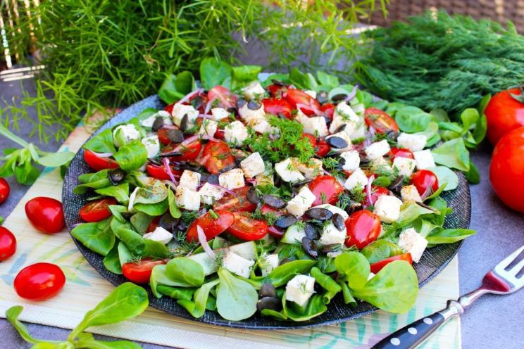 Pumpkin Seed Veggie Salad