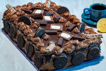 Decadent Chocolate Nut Sponge Cake