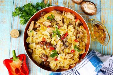 Chicken & Mushroom Pasta Delight