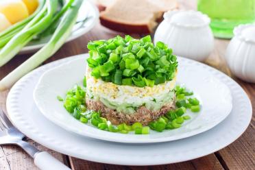 Canned Saury, Cucumber, and Egg Salad