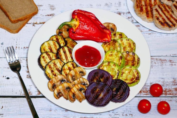 Healthy Grilled Veggie & Mushroom Delight Healthy Grilled Veggie & Mushroom Delight