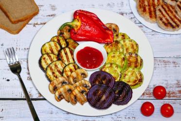 Healthy Grilled Veggie & Mushroom Delight
