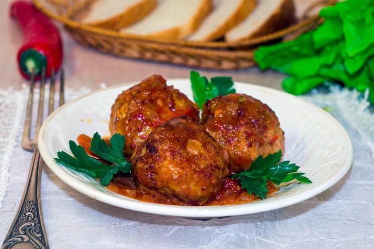 Oven-Baked Meatballs with Savory Gravy Oven-Baked Meatballs with Savory Gravy