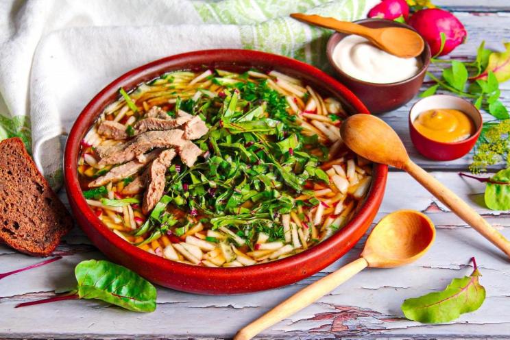 Refreshing Herb and Meat Broth Soup Refreshing Herb and Meat Broth Soup