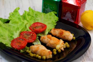 Cheesy Chicken Stuffed Rolls in a Pan