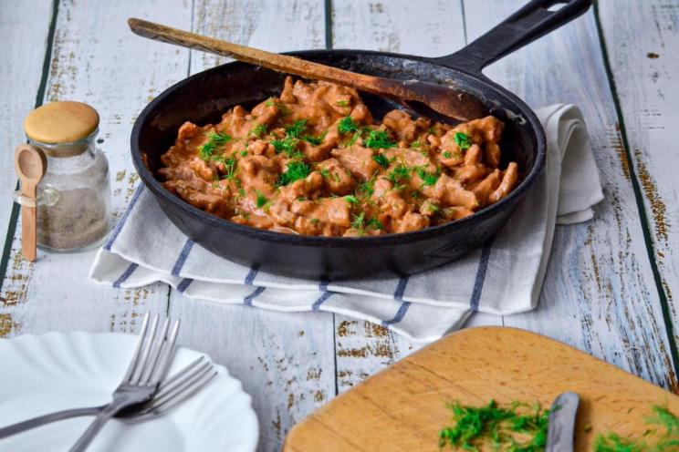 Creamy Beef Stroganoff