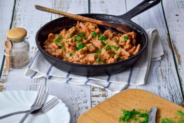 Creamy Beef Stroganoff