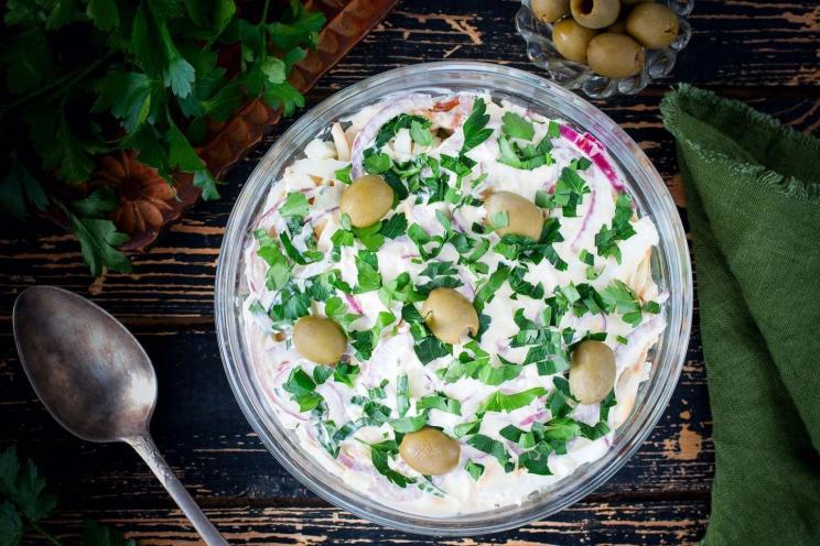 Smoky Cheese Spicy Salad Smoky Cheese Spicy Salad