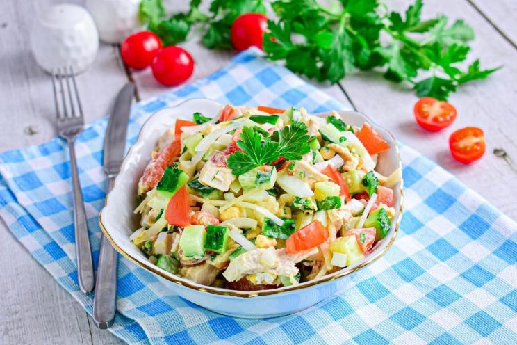 Quick Chicken & Pickled Onion Salad