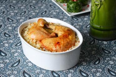 Oven-Baked Chicken and Rice