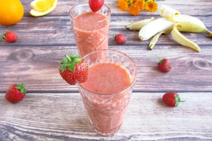 Strawberry Banana Orange Smoothie Strawberry Banana Orange Smoothie