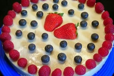 Healthy Fruit Yogurt Sponge Cake