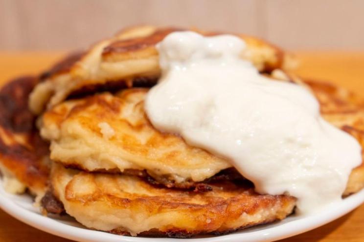 Banana Cottage Cheese Pancakes