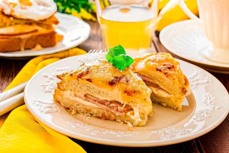 Delicious French Ham and Cheese Sandwich