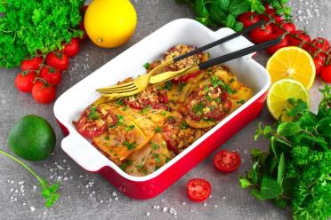Baked Squid with Tomatoes