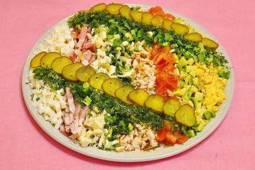 Classic American Cobb Salad with Unique Dressing