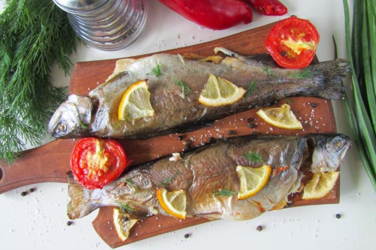 Oven-Baked Whole Trout