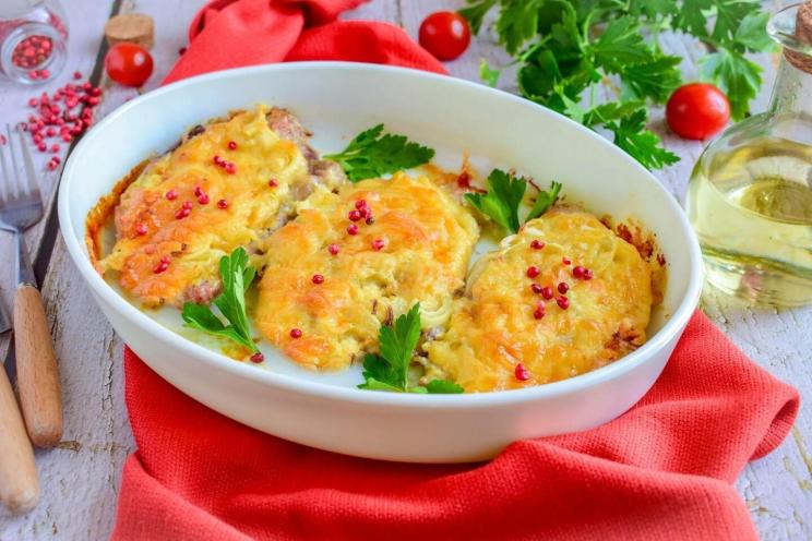 Cheesy Onion Baked Pork Cheesy Onion Baked Pork