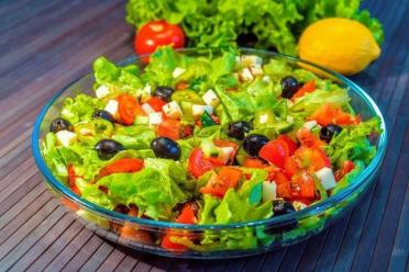 Greek Salad with Dungan Pepper and Feta