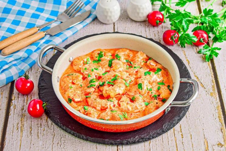 Creamy Pan-Fried Shrimp Delight