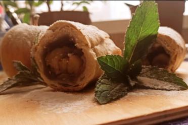 Classic Apple Strudel with Olive Oil Pastry