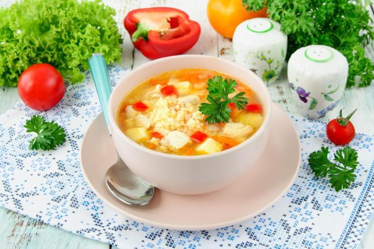 Hearty Chicken Millet Soup