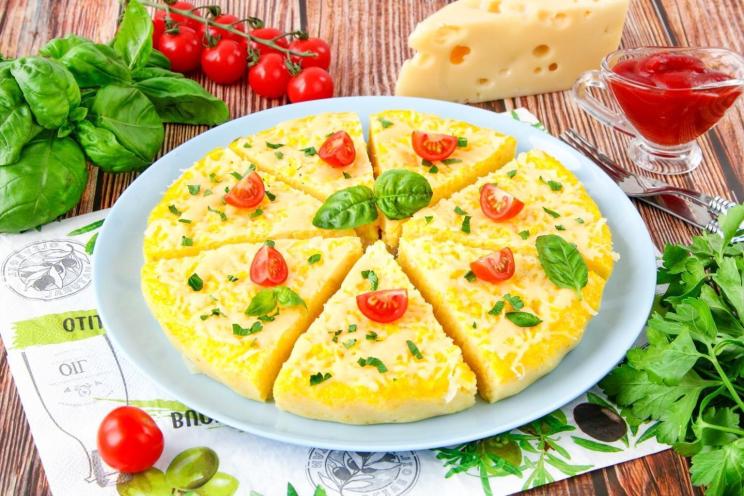 Cheesy Baked Polenta