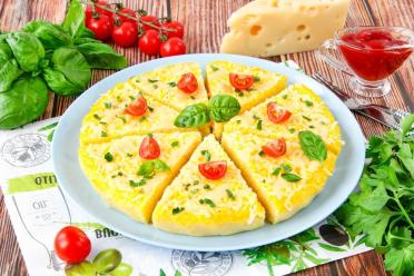 Cheesy Baked Polenta