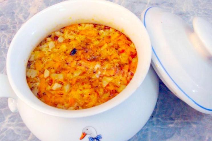 Oven-Baked Chicken Pilaf in Pots Oven-Baked Chicken Pilaf in Pots