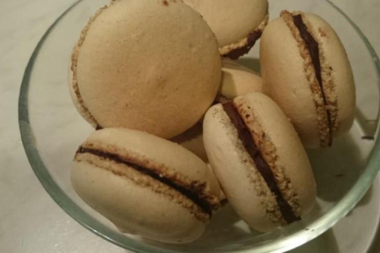 Chocolate Cream Macarons