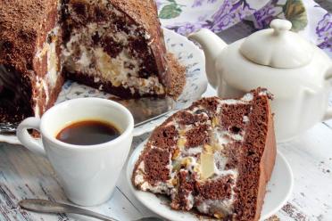 Pineapple Walnut Dome Cake