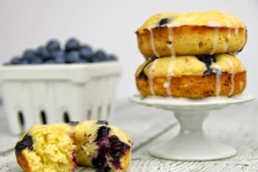 Yeast-Free Blueberry Lemon Milk Donuts