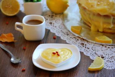 Zesty Lemon Cake Custard