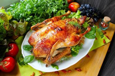 Baked Duck with Sweet and Sour Sauerkraut