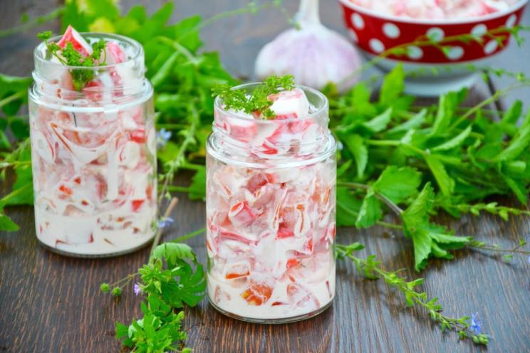 Crab Stick and Tomato Salad