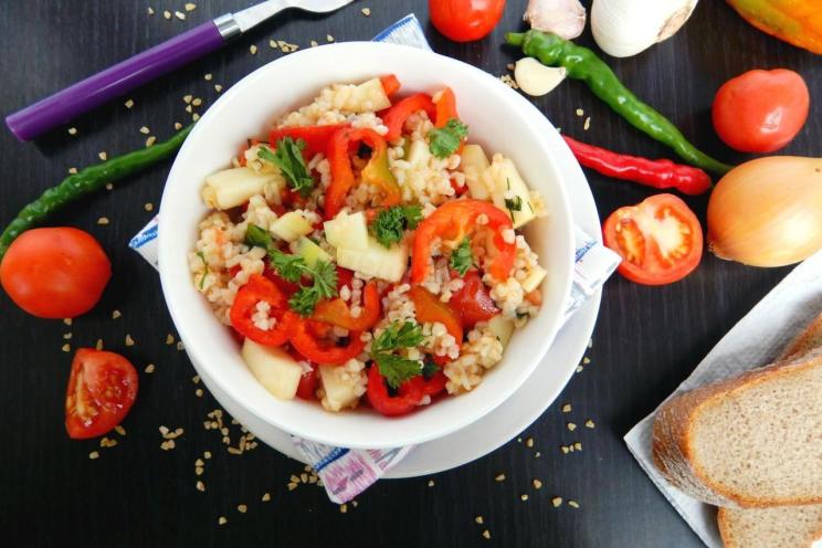 Hearty Bulgur Veggie Salad Hearty Bulgur Veggie Salad