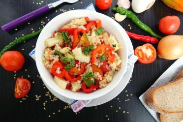 Hearty Bulgur Veggie Salad