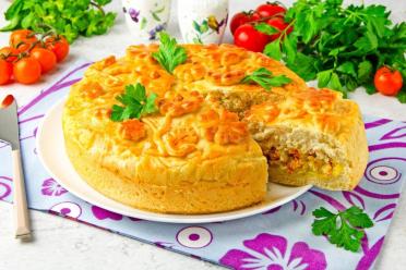 Baked Pollock Pie with Vegetables